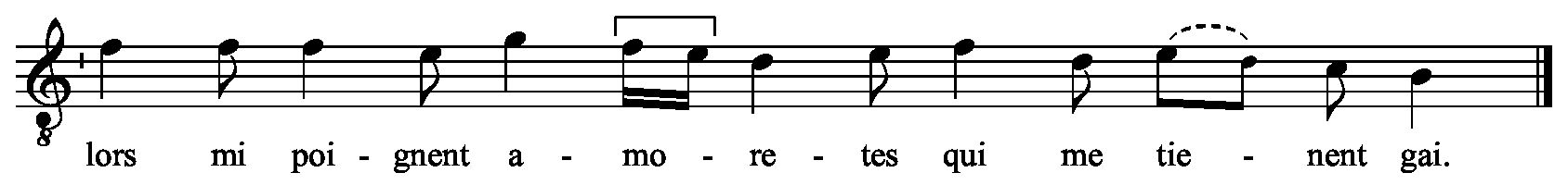 Refrain musical notation